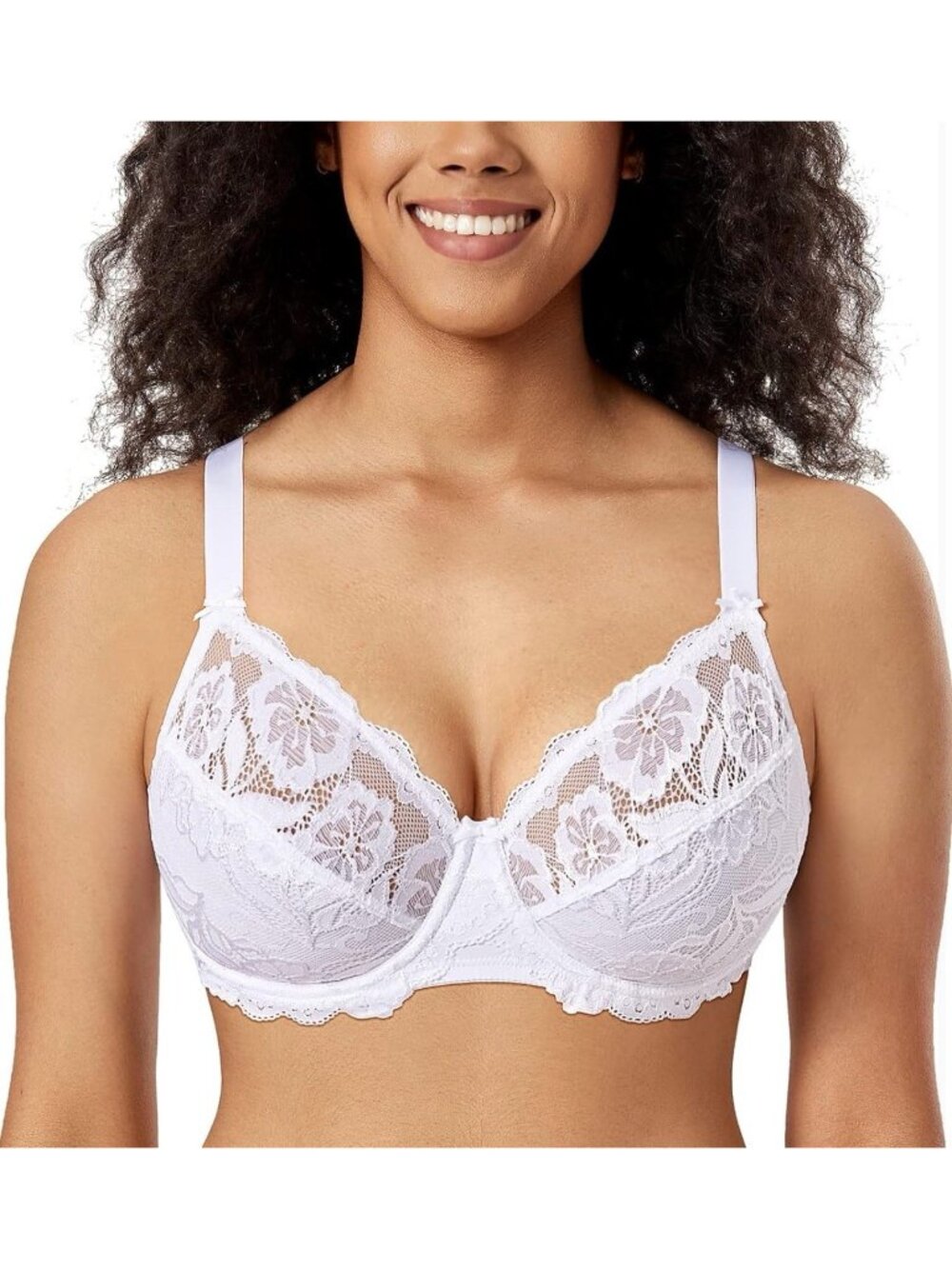 Delimira Women's Minimizer Plus Size Unlined Bra Underwire Full Coverage 32G